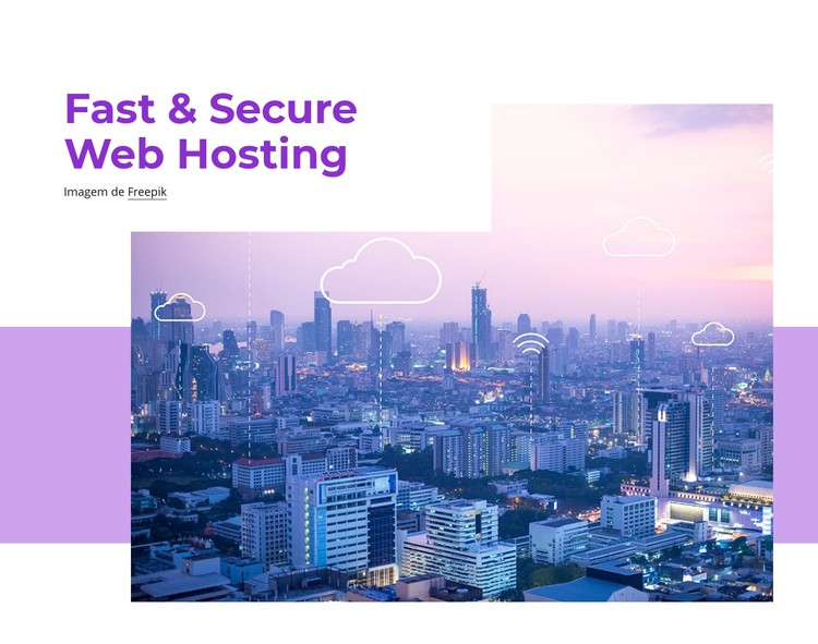 Hospedagem rápida na web Template CSS