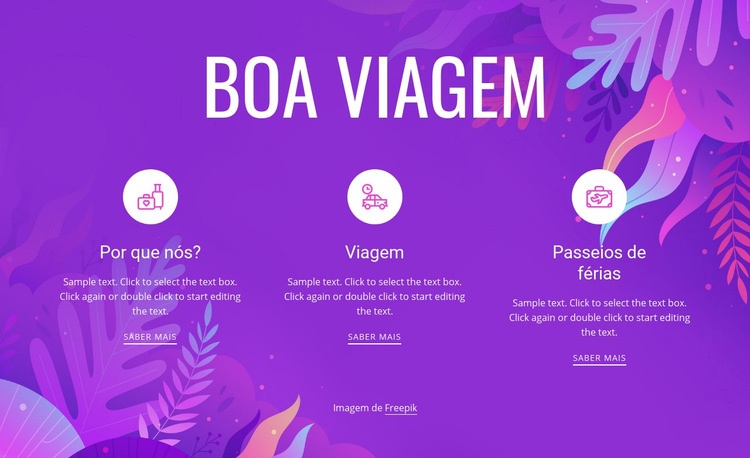 Boa Viagem Landing Page