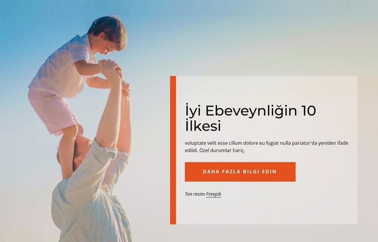 İyi ebeveynliğin ilkeleri Açılış sayfası