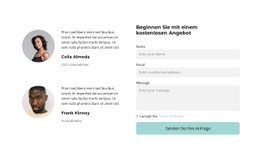 Unsere Agenten Werden Ihnen Antworten Flexbox-Vorlage