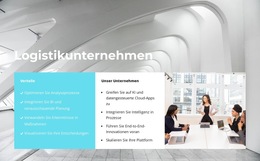 Logistikunternehmen – Fertiges Website-Design