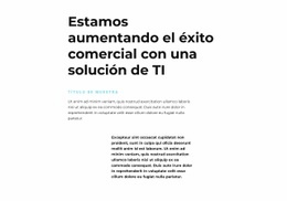 Texto Sobre TI - Creador De Sitios Web Profesional Personalizable