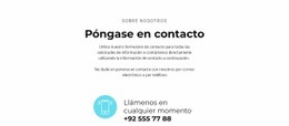 Diseño Del Sitio Para Solicitar Una Llamada