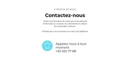 Conception Du Site Pour Demander Un Appel