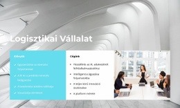 Logisztikai Cég - HTML Oldalsablon