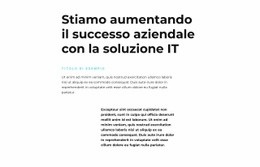 Testo Sull'IT - Generatore Di Siti Web Professionale Personalizzabile