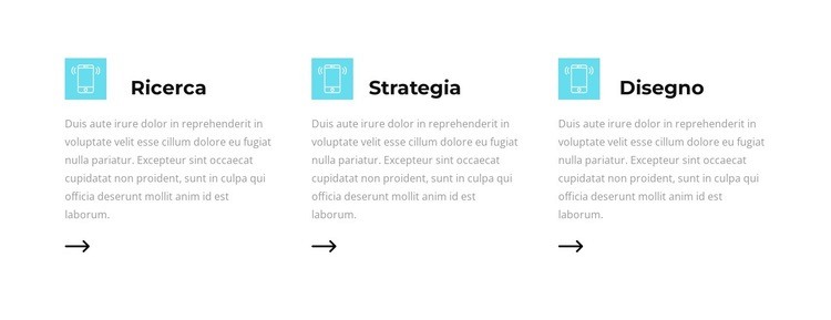 Strategia e vittoria Mockup del sito web