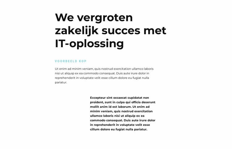 Tekst over IT Joomla-sjabloon