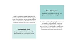 Two Texts About Work - One Page Design