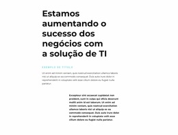 Texto Sobre TI - Melhor Modelo Joomla