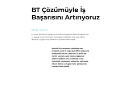 BT Hakkında Metin - WordPress Temasını Kullanmaya Hazır