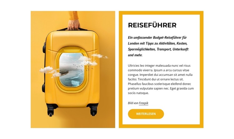 Weltreiseführer CSS-Vorlage