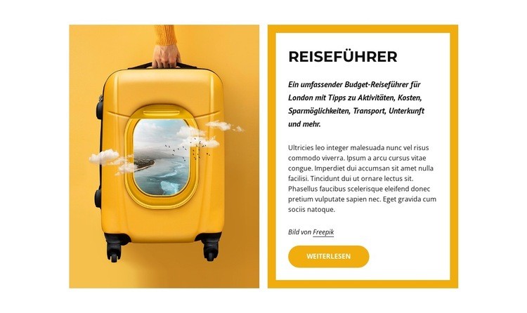 Weltreiseführer Website design