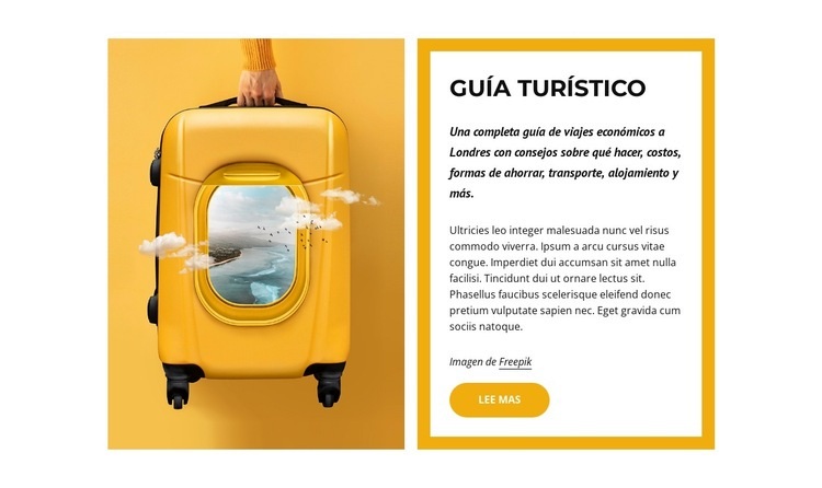 guia mundial de viajes Diseño de páginas web