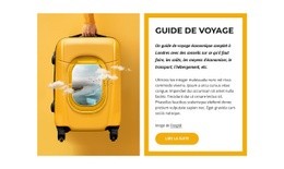 Guide De Voyage Mondial - Maquette De Site Web Personnalisée