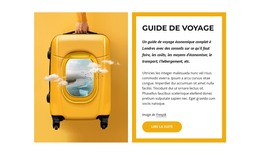 Page De Destination Pour Guide De Voyage Mondial