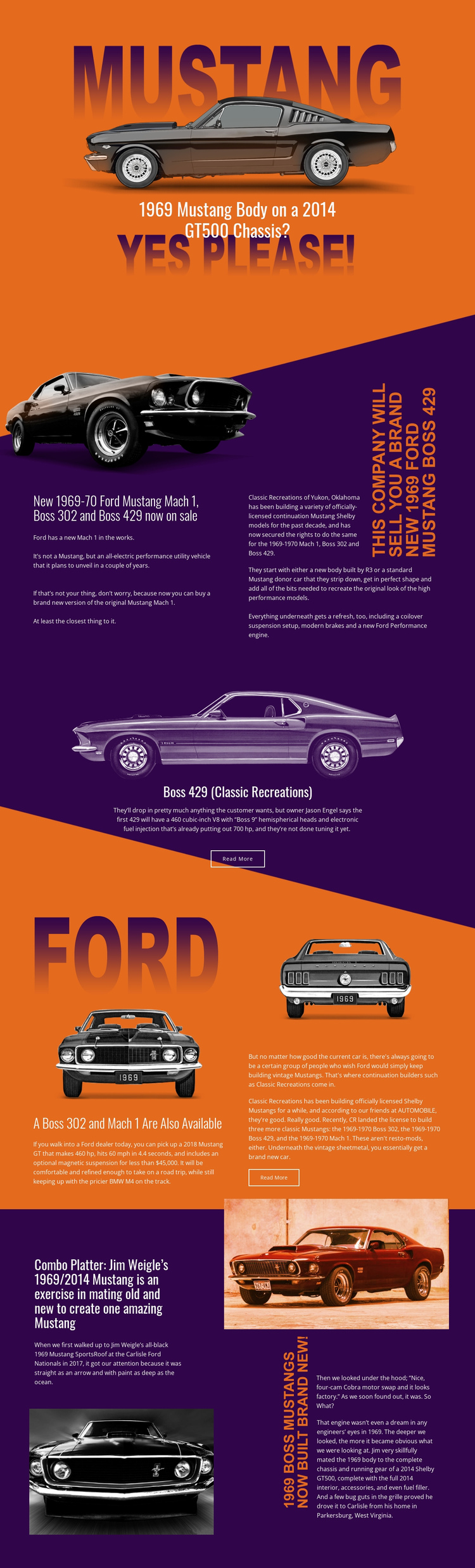 Mustang One Page Template