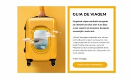 Guia De Viagem Mundial - Modelo Personalizado De Uma Página