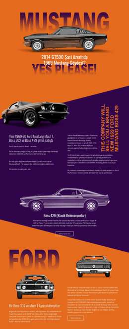 Mustang - HTML Web Sitesi Şablonu