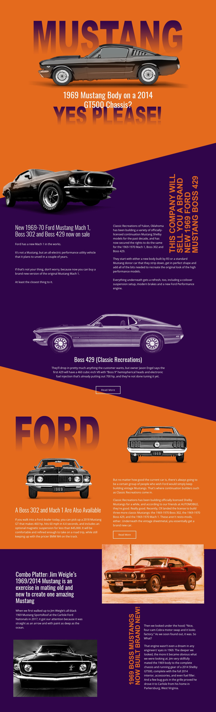 Mustang Web Page Design