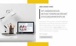 Responsive Webvorlage Für Wir Bieten Schulungsworkshops An