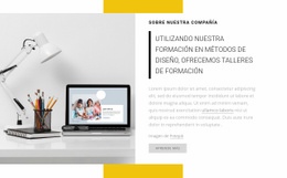 Maqueta De Sitio Web Gratuita Para Ofrecemos Talleres De Formación