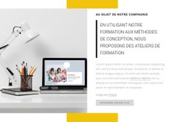 Nous Proposons Des Ateliers De Formation - Conception De Site Moderne