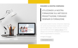 Mockup Di Sito Web Gratuito Per Forniamo Seminari Di Formazione