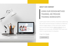 We Provide Training Workshops - Page Theme