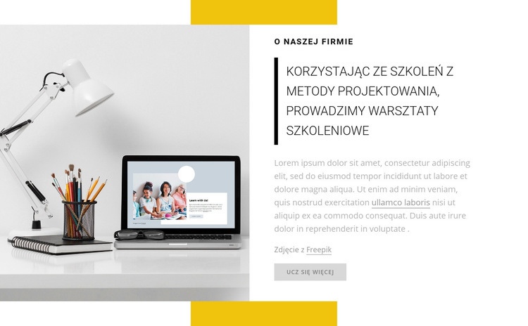 Prowadzimy warsztaty szkoleniowe Kreator witryn internetowych HTML