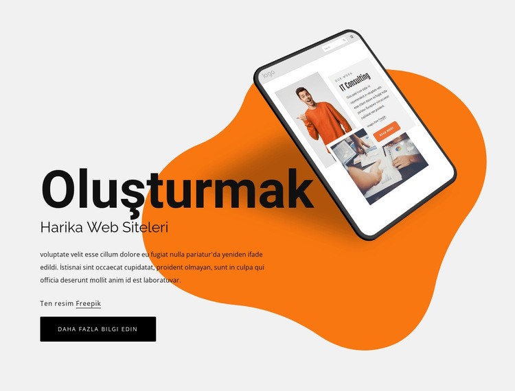 Harika web siteleri oluşturun Web sitesi tasarımı