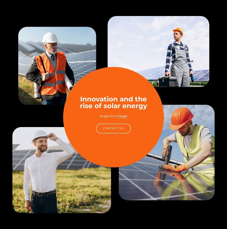 Innovations in solar energy Landing Page