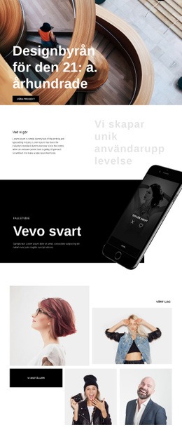 HTML-Sida För Designbyrå