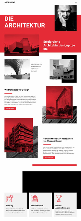 Design In Der Architektur WordPress-Themes