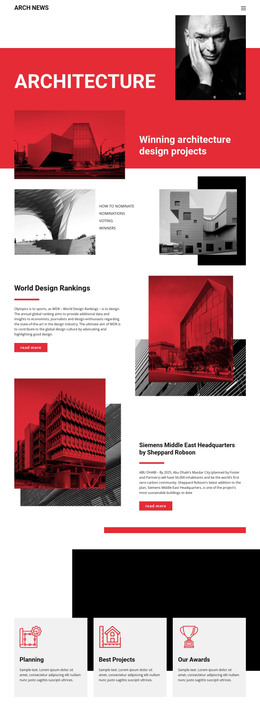 Design in architecture - HTML Template by Nicepage
