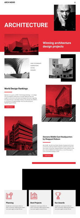 Design in architecture - HTML5 Template by Nicepage