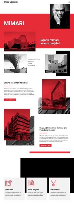 Mimaride Tasarım Açılış Sayfası