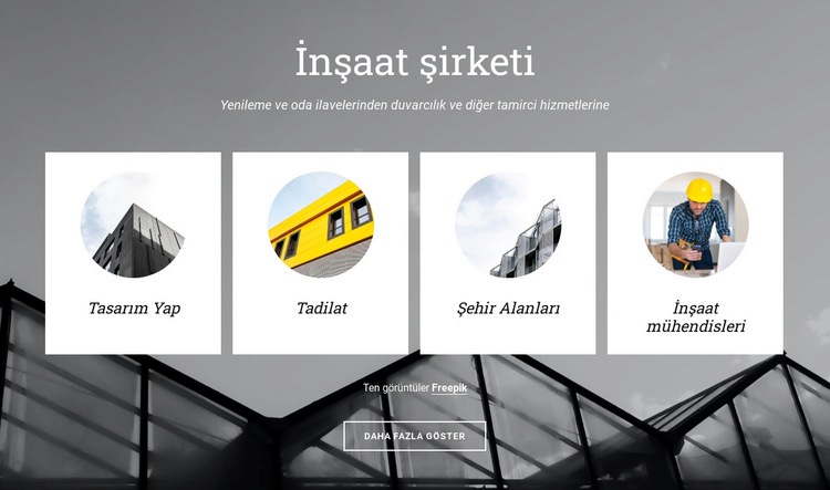 Şehir alanlarını planlama Web Sitesi Mockup'ı