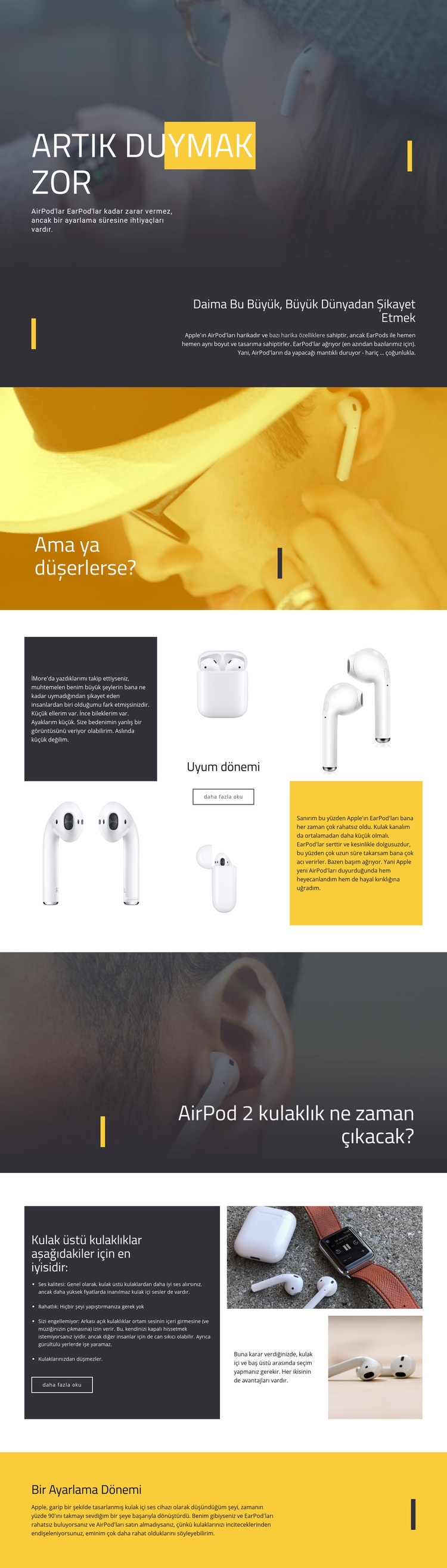 En İyi Kulaklıklar Web sitesi tasarımı