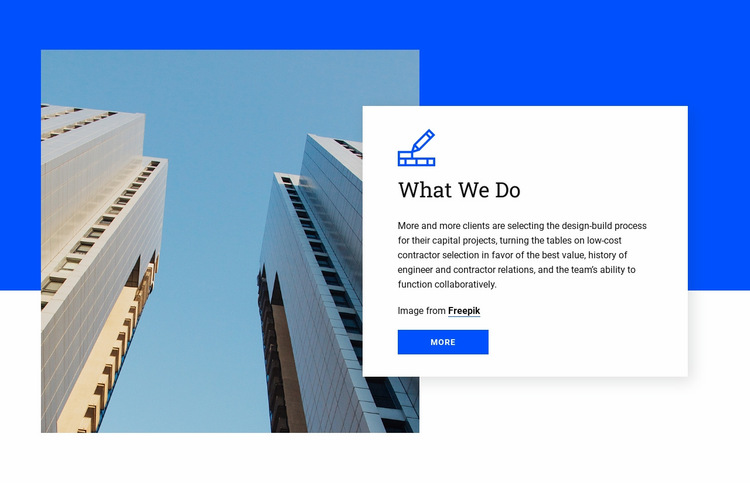 Preconstruction and planning Website Builder Templates