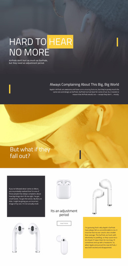 Premium Landing Page For Best Headphones