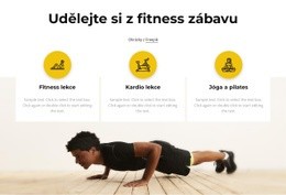 Bezplatná Šablona Návrhu Pro Hodiny Fitness A Kardio