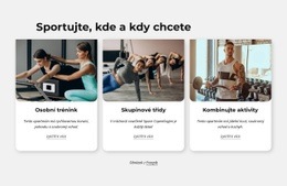 Kombinujte Aktivity – Responzivní HTML5 Šablona