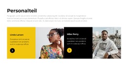 Personalteil CSS-Vorlage