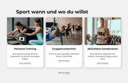 Aktivitäten Kombinieren – Benutzerfreundliche HTML5-Vorlage