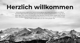 Willkommener Teil - Responsive Landingpage