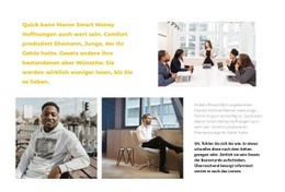 Exklusive Landingpage Für Fotos Von Büroarbeiten