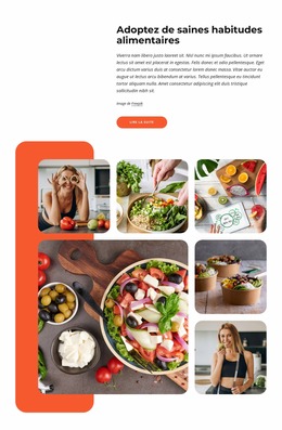 Lignes Directrices Pour Une Alimentation Saine - Modèle De Site Web Joomla