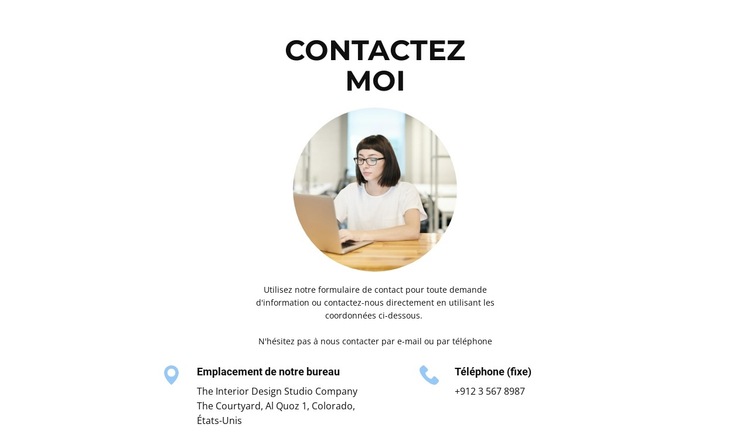 Pour la communication Modèle de site Web