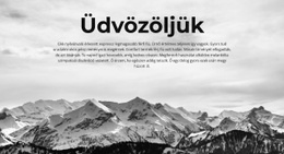 Üdvözlő Rész – Teljesen Reszponzív Sablon